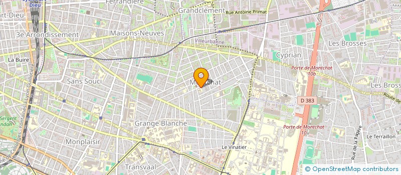 localisation de l'entreprise ASSOCIATION DE PARENTS DE L'ENSEIGNEMENT LIBRE APEL DU COLLEGE PRIVE PIERRE TERMIER SITE MONTCHAT  LYON