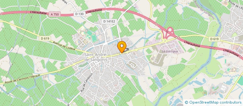 localisation de l'entreprise ASSOCIATION DE PARENTS ET AMIS DE PERSONNES HANDICAPEES MENTALES DE L'ENSOLEILLADE à SAINT-ANDRE-DE-SANGONIS