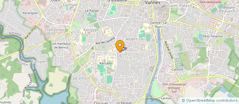 localisation de l'entreprise ASSOCIATION DE PARKINSONIENS DU MORBIHAN à VANNES