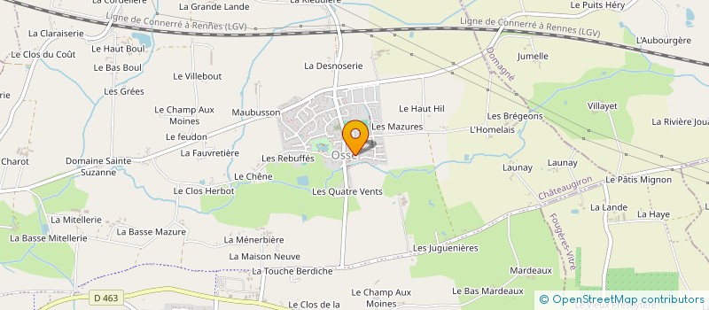 localisation de l'entreprise ASSOCIATION DE PECHE COMMUNALE  CHATEAUGIRON