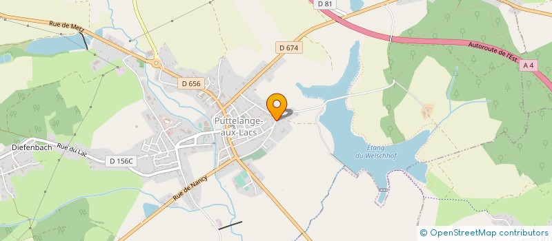 localisation de l'entreprise ASSOCIATION DE PECHE DE L'ETANG DES MARAIS  REMERING-LES-PUTTELANGE