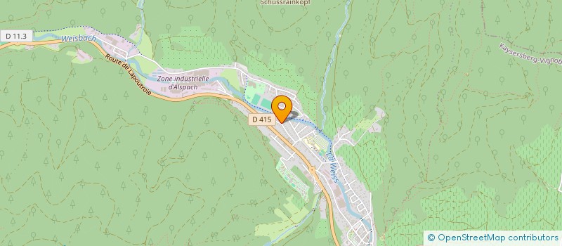 localisation de l'entreprise ASSOCIATION DE PECHE ESPERANCE AAPPMA DE LAPOUTROIE  KAYSERSBERG VIGNOBLE