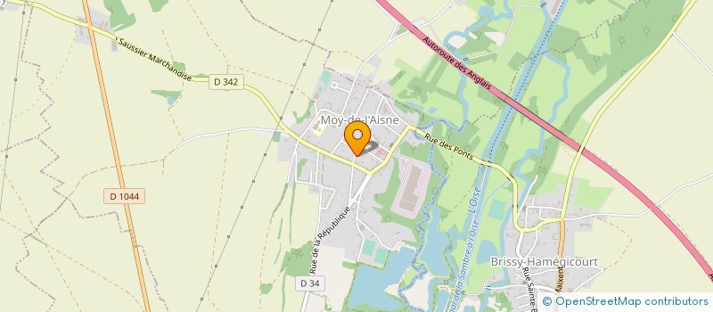 localisation de l'entreprise ASSOCIATION DE PECHE ET DE LOISIRS DE MOY DE L'AISNE à MOY-DE-L'AISNE