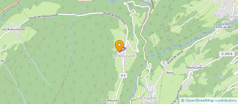 localisation de l'entreprise ASSOCIATION DE PECHE ET DE PISCICULTURE DE LA FERRIERE (ISERE) POUR LA PECHE ET LA PROTECTION DU MILIEU AQUATIQUE  LE HAUT-BREDA