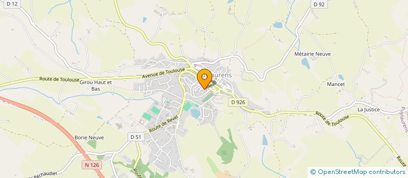 localisation de l'entreprise ASSOCIATION DE PECHE ET DE PISCICULTURE DU CANTON DE PUYLAURENS  PUYLAURENS