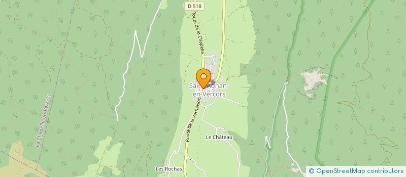localisation de l'entreprise ASSOCIATION DE PECHE ET DE PISCICULTURE LA TRUITE DU VERCORS à LA CHAPELLE-EN-VERCORS