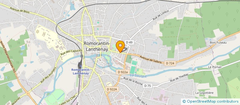 localisation de l'entreprise ASSOCIATION DE PECHE ET DE PISCICULTURE LA VARENNE à ROMORANTIN-LANTHENAY