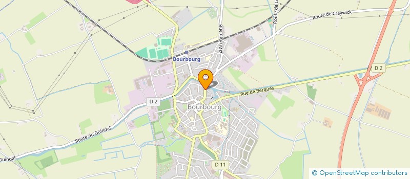 localisation de l'entreprise ASSOCIATION DE PECHE ET DE PISCICULTURE LES MARTINS PECHEURS  BOURBOURG