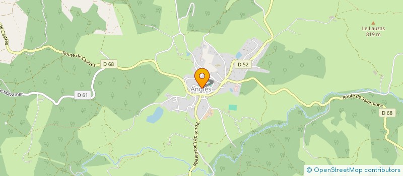 localisation de l'entreprise ASSOCIATION DE PECHE ET DE PROTECTION DES MILIEUX AQUATIQUES DU CANTON D'ANGLES  ANGLES