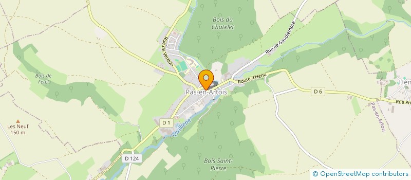 localisation de l'entreprise ASSOCIATION DE PECHE LA TRUITE DE PAS  PAS-EN-ARTOIS