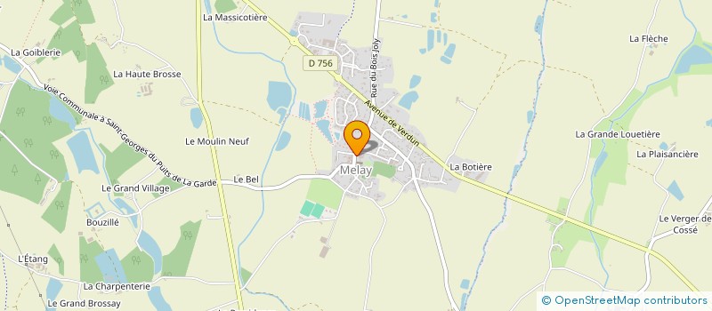 localisation de l'entreprise ASSOCIATION DE PECHE<<LES AMIS DU MARAIS>>  CHEMILLE-EN-ANJOU