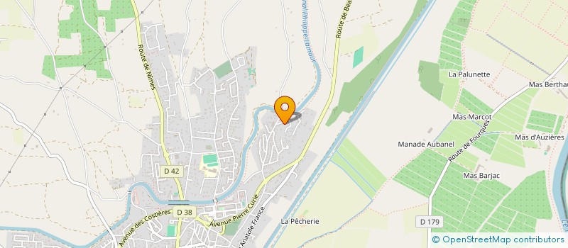 localisation de l'entreprise ASSOCIATION DE PECHE SPORTIVE SAINT GILLOISE  SAINT-GILLES