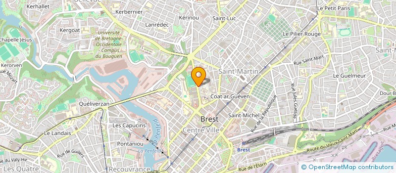 localisation de l'entreprise ASSOCIATION DE PEDIATRIE DES HOPITAUX DE BREST à BREST