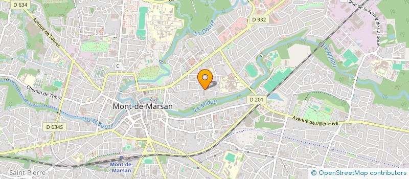 localisation de l'entreprise ASSOCIATION DE PEDIATRIE ET DE PUERICULTURE HOSPITALIERES MONTOISES à MONT-DE-MARSAN