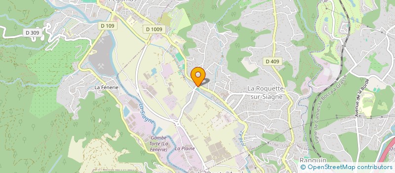 localisation de l'entreprise ASSOCIATION DE PETANQUE ROQUETTANNE à LA ROQUETTE-SUR-SIAGNE