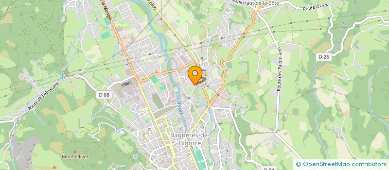 localisation de l'entreprise ASSOCIATION DE PREFIGURATION COOPERATIVE ABATTOIR DE HAUTE-BIGORRE  BAGNERES-DE-BIGORRE