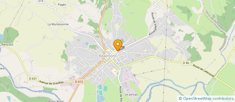 localisation de l'entreprise ASSOCIATION DE PREFIGURATION D'UNE SCOP UN ZESTE D'AVENIR à REALMONT