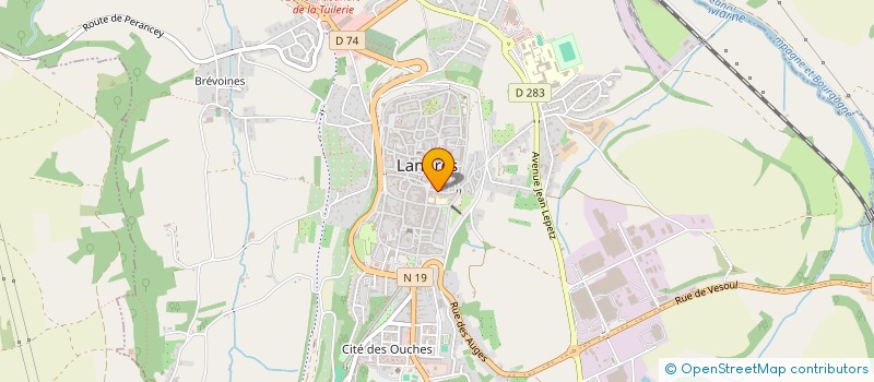 localisation de l'entreprise ASSOCIATION DE PREFIGURATION DE L'IMPRECISION à LANGRES