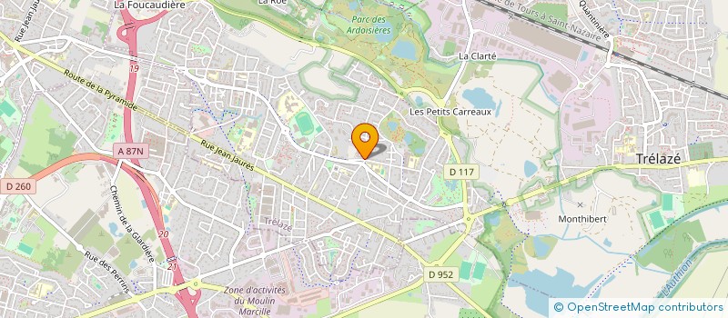 localisation de l'entreprise 'ASSOCIATION DE PREFIGURATION DE LA COOPERATIVE D'ACTIVITE ET D'EMPLOI QUARTIER.DIGITAL (AP-CAE-QD)  TRELAZE