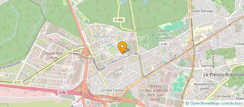 localisation de l'entreprise ASSOCIATION DE PREFIGURATION DE LA  FEDERATION FRANCAISE D'ECHASSES URBAINES  MEUDON