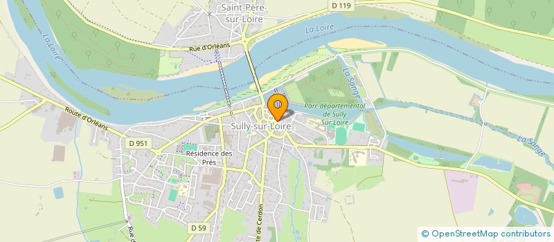 localisation de l'entreprise ASSOCIATION DE PREFIGURATION DE LA MAISON DE SANTE PLURIPROFESSIONNELLE DE SULLY SUR LOIRE à SULLY-SUR-LOIRE