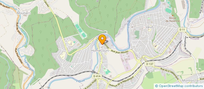 localisation de l'entreprise ASSOCIATION DE PREFIGURATION DE LA SCIC CULTURELLE DU PAYS HAUT  HOMECOURT