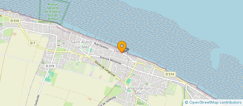 localisation de l'entreprise ASSOCIATION DE PREFIGURATION DE LA SCIC EXECO  SAINT-AUBIN-SUR-MER