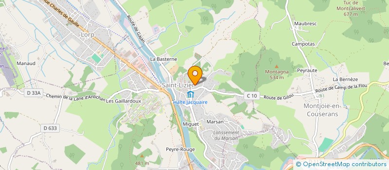 localisation de l'entreprise ASSOCIATION DE PREFIGURATION DU POLE PYRENEEN D EXCELLENCE DES METIERS à SAINT-LIZIER