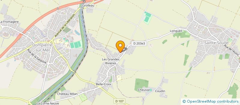 localisation de l'entreprise ASSOCIATION DE PREFIGURATION ONZE POUR CENT  SAINTE-SOULLE