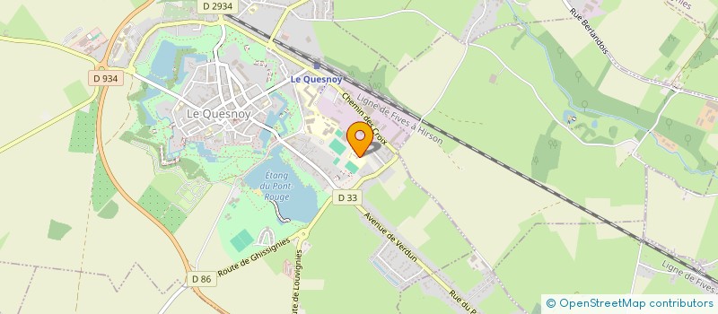 localisation de l'entreprise ASSOCIATION DE PREFIGURATION PAYSANS DU GRAND HAINAUT  LE QUESNOY