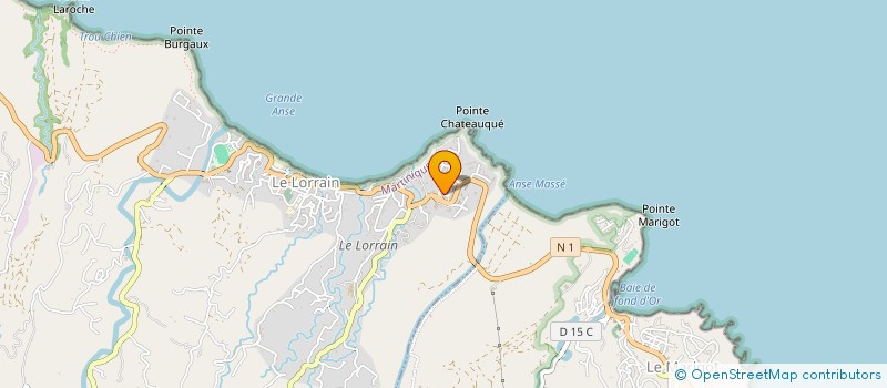localisation de l'entreprise ASSOCIATION DE PREFIGURATION POUR LA MISE EN PLACE DE LA REGIE DU TERRITOIRE NORD DE LA MARTINIQUE à LORRAIN
