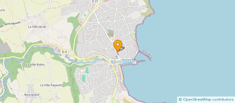 localisation de l'entreprise ASSOCIATION DE PREFIGURATION RECUP' ACTION  BINIC-ETABLES-SUR-MER