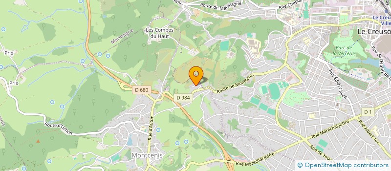 localisation de l'entreprise ASSOCIATION DE PRESERVATION DU PATRIMOINE FERROVIAIRE FRANCAIS  MONTCENIS