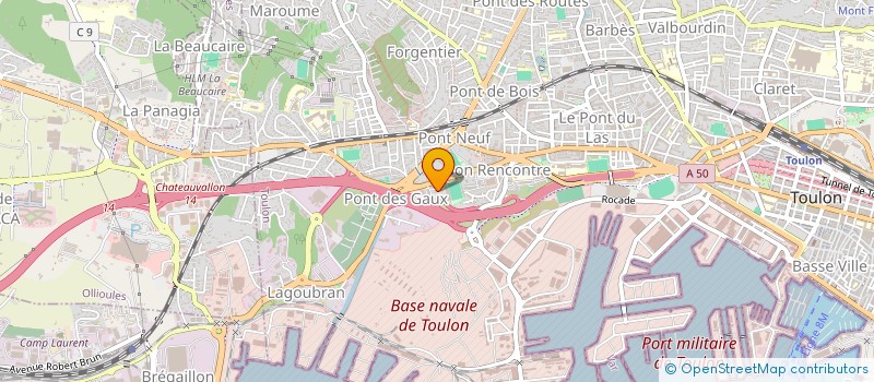 localisation de l'entreprise ASSOCIATION DE PRESTATION OLLIOULAISE  TOULON