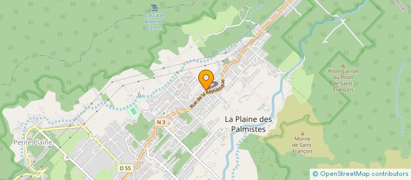 localisation de l'entreprise ASSOCIATION DE PREVENTION, D'ENTRAIDE ET DE LOISIRS DE LA PLAINE DES PALMISTES à LA PLAINE-DES-PALMISTES