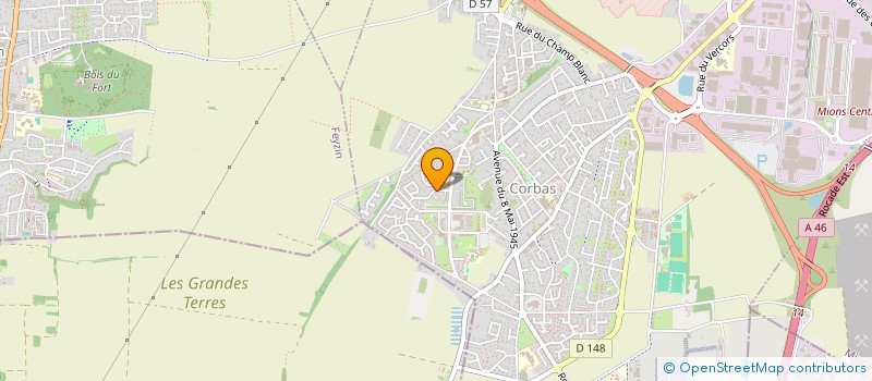 localisation de l'entreprise ASSOCIATION DE PREVENTION ET D'EDUCATION PSYCHOMOTRICES à CORBAS