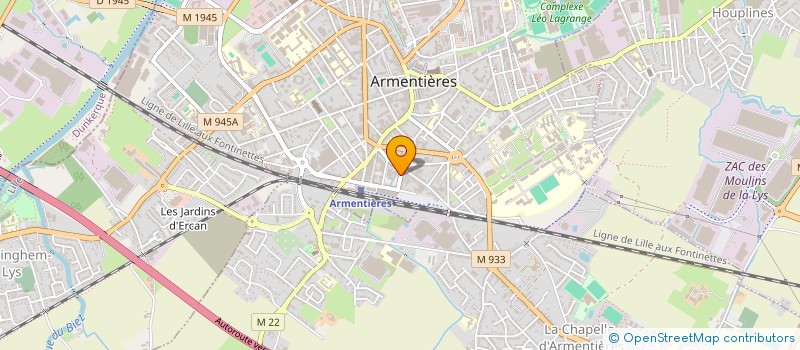 localisation de l'entreprise ASSOCIATION DE PREVENTION ET D EDUCATION SANITAIRE ACTIONS LOCALES à ARMENTIERES