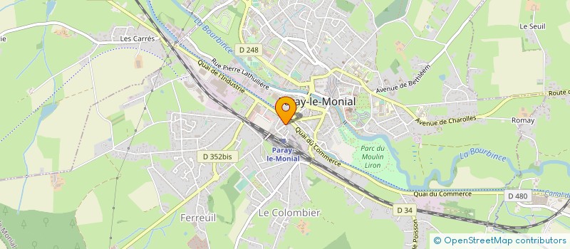 localisation de l'entreprise ASSOCIATION DE PREVENTION ET DE PROMOTION DE LA SANTE DE PARAY LE MONIAL  PARAY-LE-MONIAL