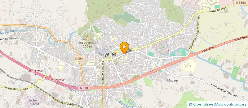 localisation de l'entreprise ASSOCIATION DE PREVENTION SPECIALISEE à HYERES
