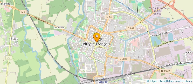 localisation de l'entreprise ASSOCIATION DE PROFESSIONNELS DE SANTE VITRYATS  VITRY-LE-FRANCOIS