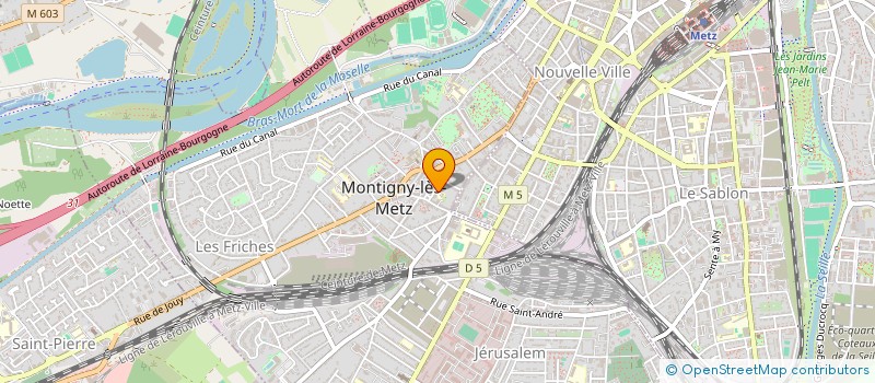 localisation de l'entreprise ASSOCIATION DE PROFESSIONNELS POUR LA FORMATION EN SANTE à MONTIGNY-LES-METZ