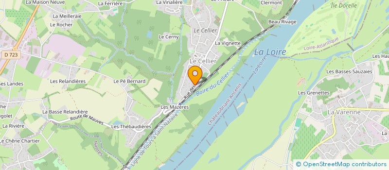 localisation de l'entreprise ASSOCIATION DE PROJET CINEMATOGRAPHIQUE D'HISTOIRE ET DE LA SANTE  LE CELLIER