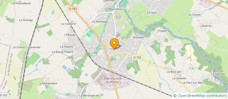 localisation de l'entreprise ASSOCIATION DE PROJET SPORTIF  CUGAND