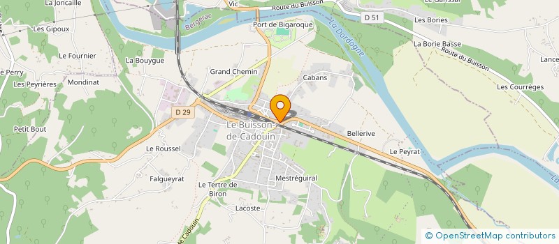 localisation de l'entreprise ASSOCIATION DE PROMOTION DE LA BESSEDE  LE BUISSON-DE-CADOUIN