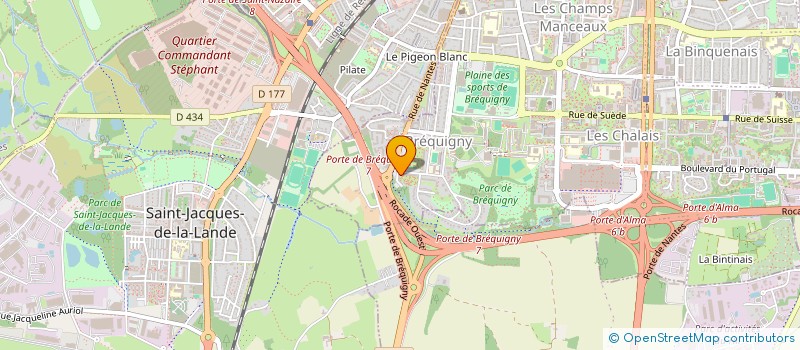 localisation de l'entreprise ASSOCIATION DE PROMOTION DES MUSIQUES ACTUELLES RENNAISES  RENNES