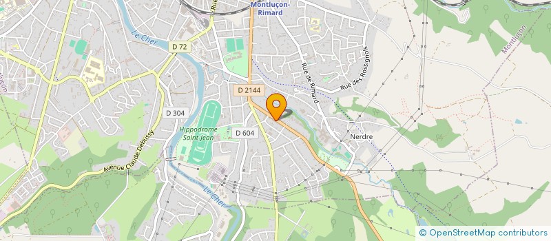 localisation de l'entreprise ASSOCIATION DE PROMOTION DES VIANDES DU CENTRE à MONTLUCON