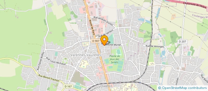 localisation de l'entreprise ASSOCIATION DE PROMOTION ET DE GESTION DE L ECOLE DE LA DEUXIEME CHANCE NIEVRE BOURGOGNE à VARENNES-VAUZELLES