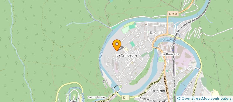 localisation de l'entreprise ASSOCIATION DE PROMOTION ET DE VALORISATION DES ARDENNES à REVIN