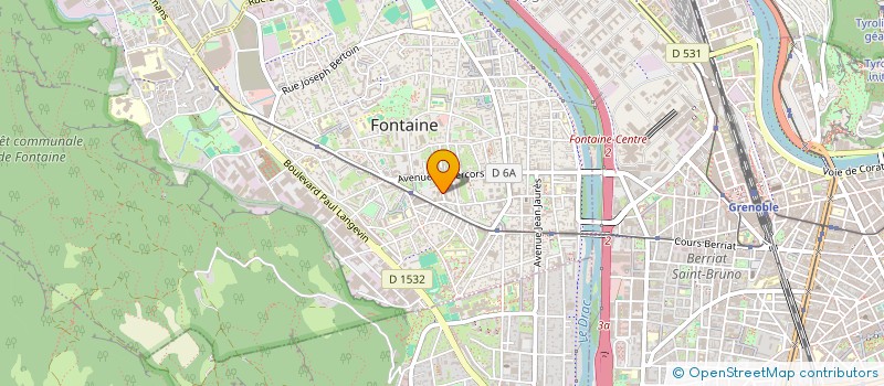 localisation de l'entreprise ASSOCIATION DE PROTECTION CIVILE 38 à FONTAINE