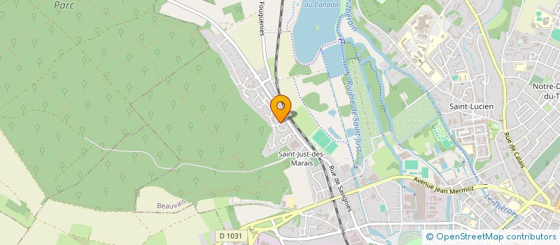 localisation de l'entreprise ASSOCIATION DE PROTECTION CIVILE DE L'OISE  BEAUVAIS